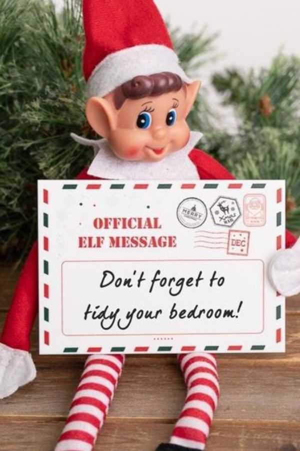 Elf with a Message Board