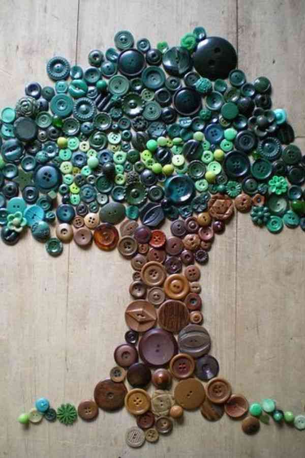 DIY Button Art