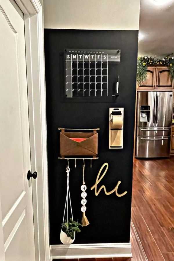 Chalkboard Wall for Notes and Reminders