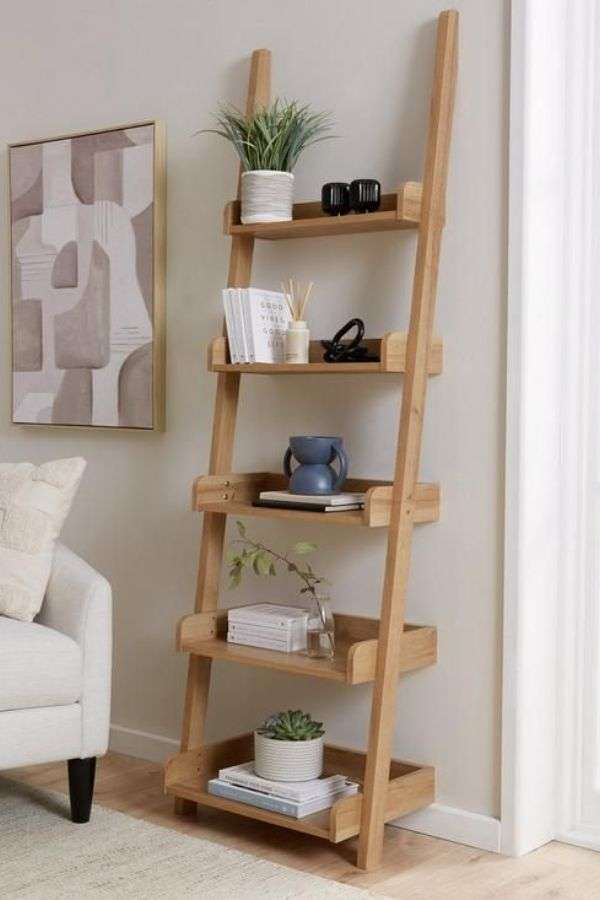 Narrow Ladder Shelf