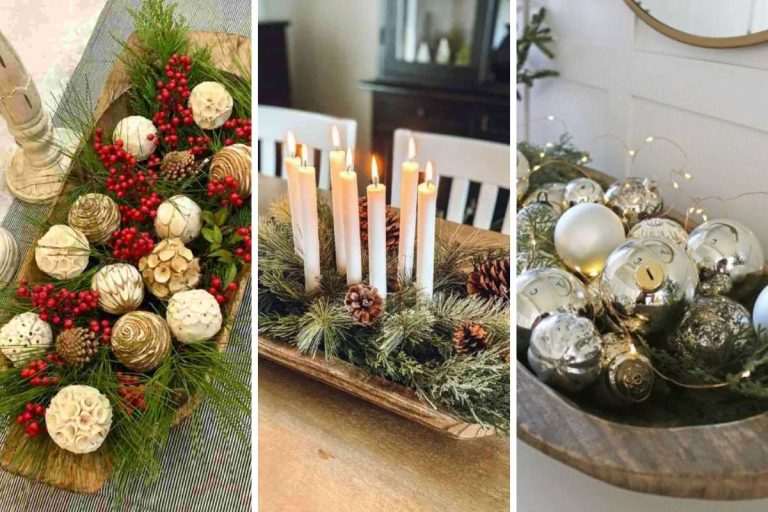 31 Modern Christmas Dough Bowl Centerpieces Creative and Stylish Holiday Decor Ideas