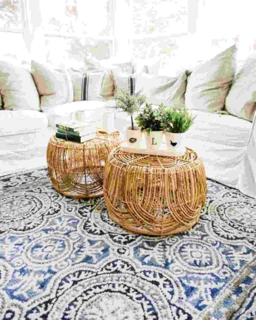 Bohemian Rattan Coffee Table