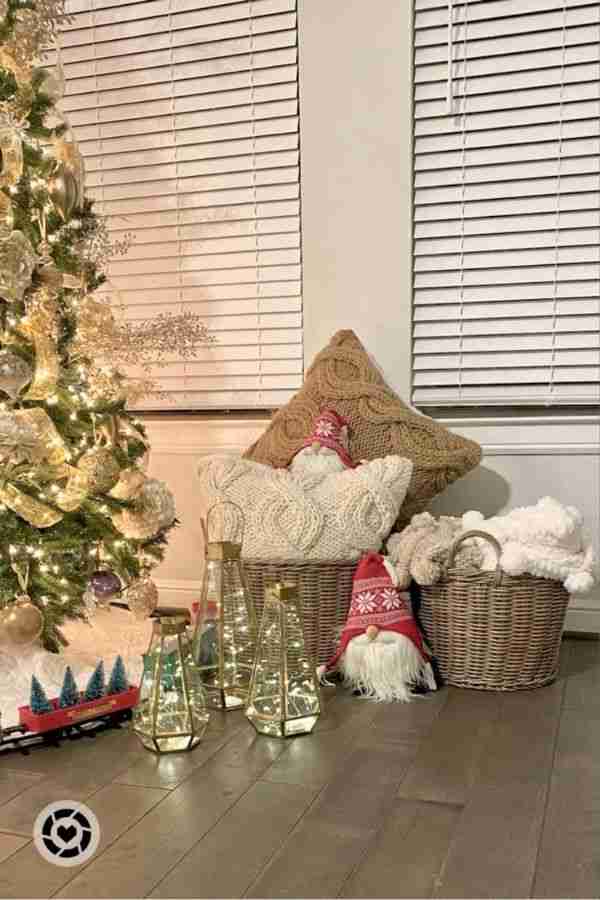 Christmas Blanket Basket