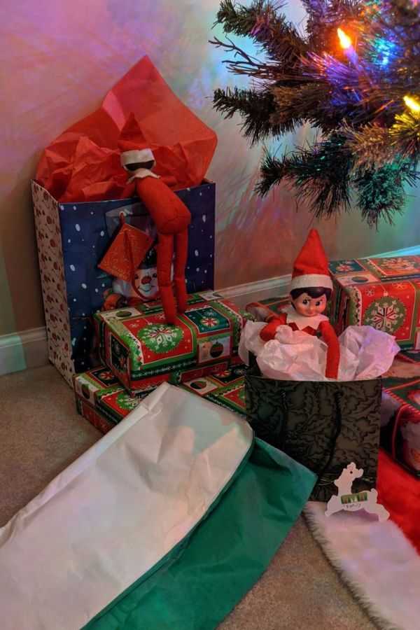 Elf on a “Mountain” of Presents