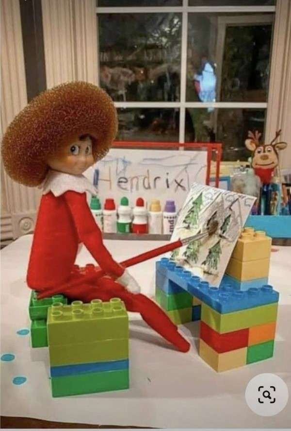 Elf on the Shelf Painting