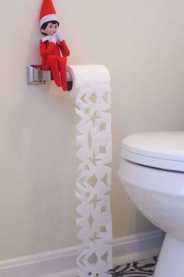 Elf with Toilet Paper