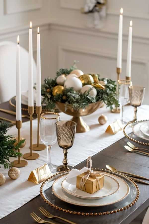 Gold and White Elegance