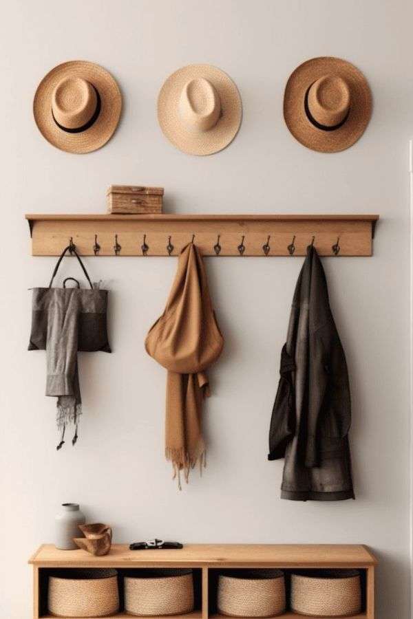 Install Hooks for Wall Storage