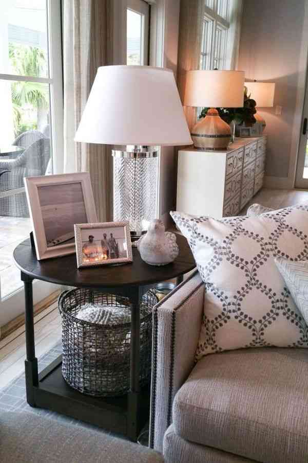 Layered End Table Arrangement