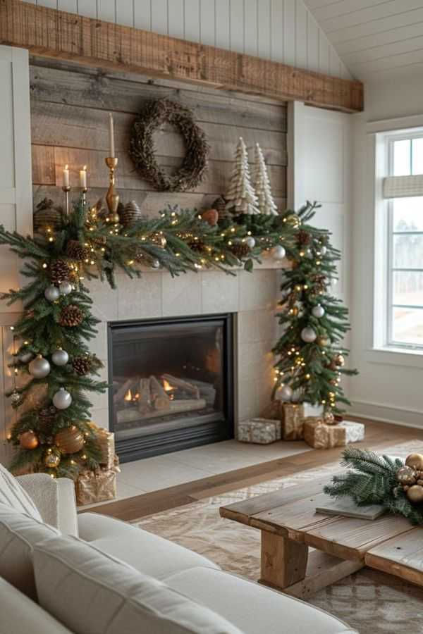 Mantel Garland (Even Without a Fireplace)