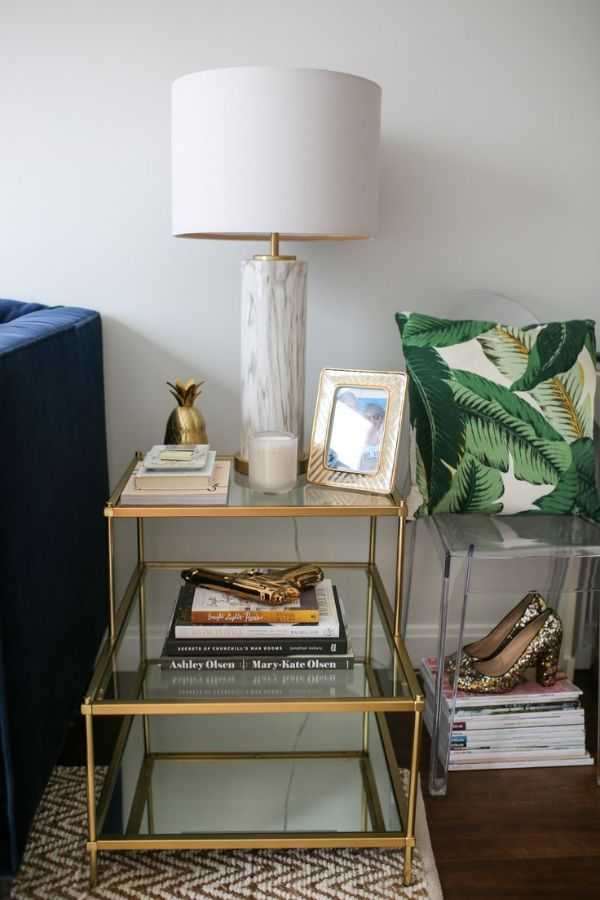 Modern Glam End Table