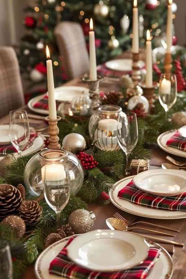 Ornament-Filled Centerpiece