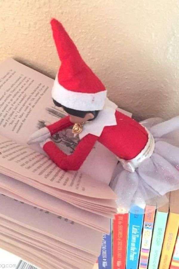 Reading a Christmas Book