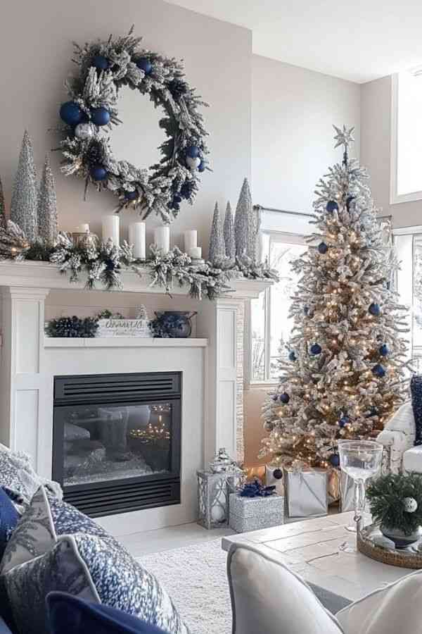 Silver and Blue Winter Wonderland