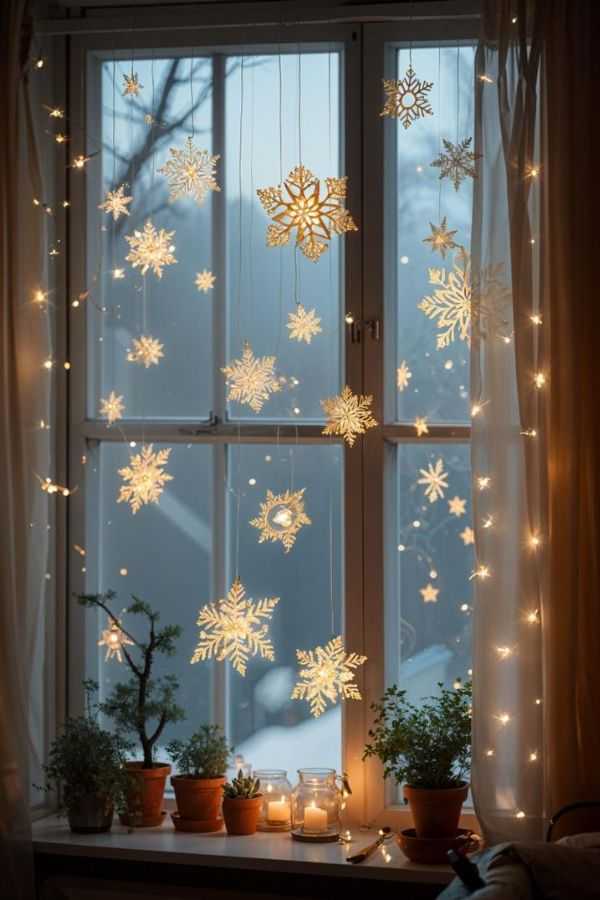 Snowflake Window Clings