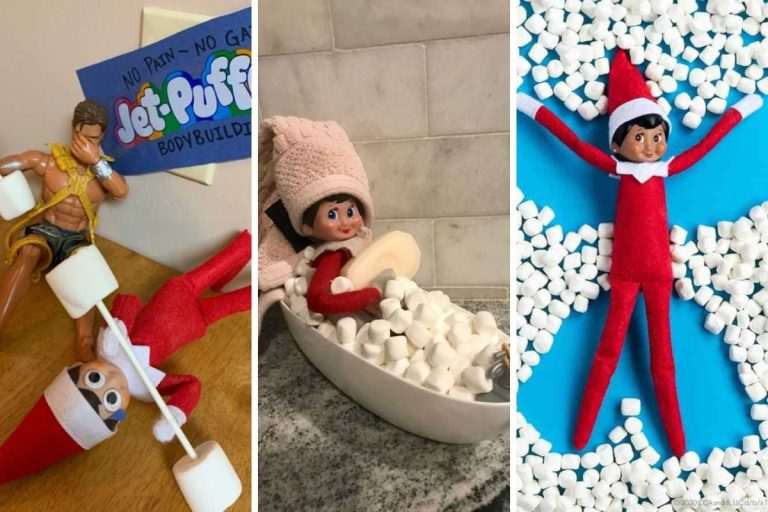 29 Fun and Creative Elf on the Shelf Marshmallow Ideas