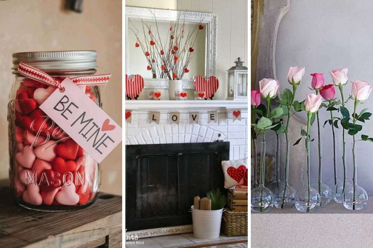 29 Simple Valentine’s Day Mantle Decor Ideas to Add Love to Your Home