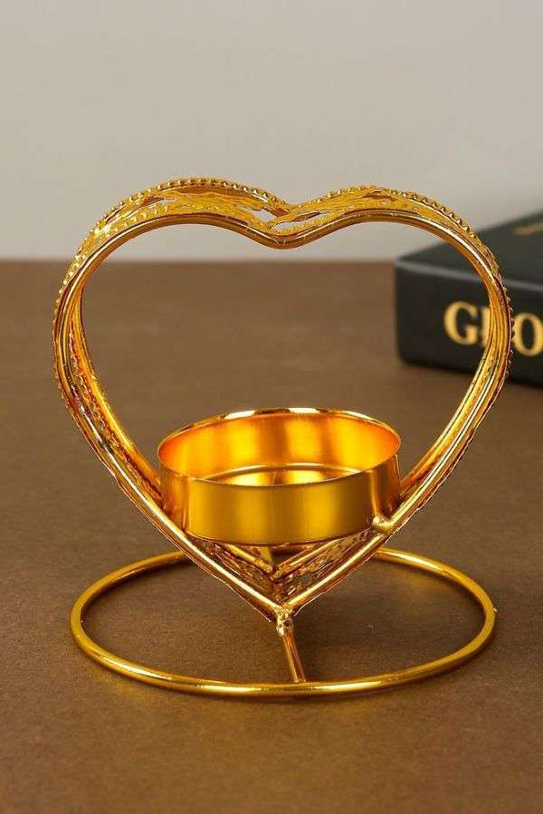 Gold Heart-Shaped Tray