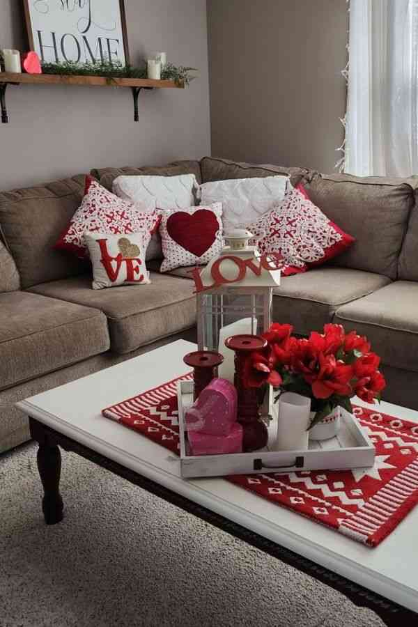 Heart-Shaped Balloons and Tablecloth