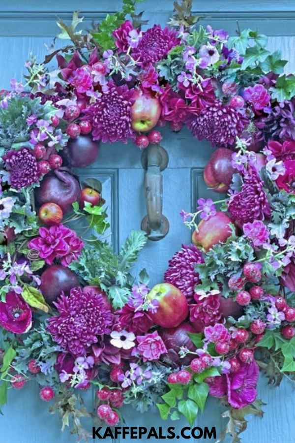 Cabbage - & - Kale - Wreath - For - Your - Front - Door