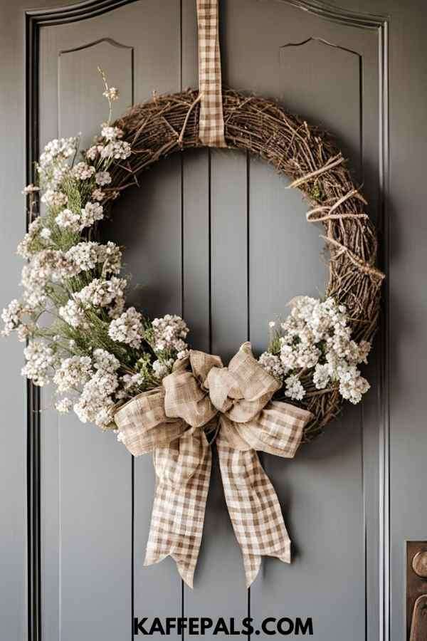 Gingham - Ribbon - Wreath - For - Your - Front - Door