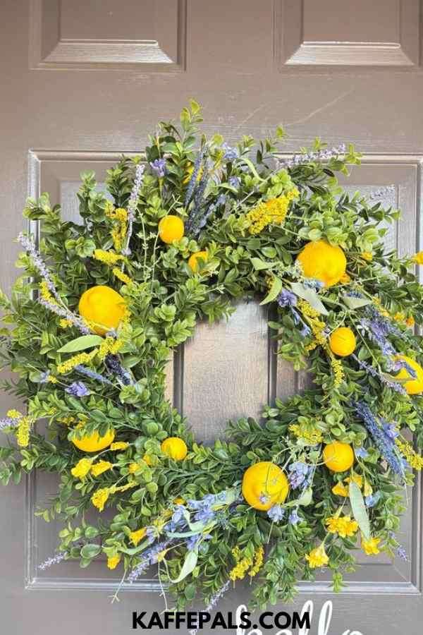 Lavender - & - Lemon - Wreath - For - Your - Front - Door