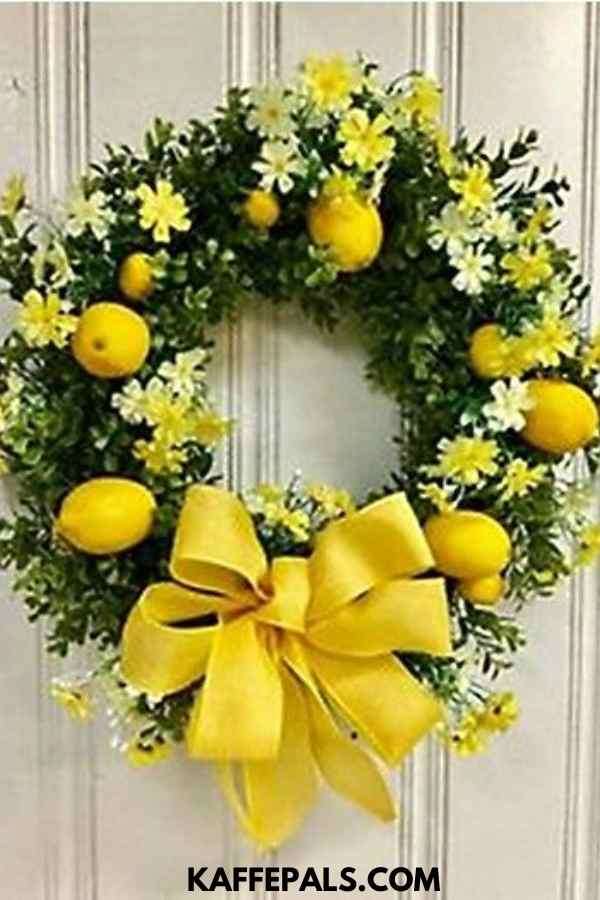 Lemon - & - Daisy - Wreath - For - Your - Front - Door