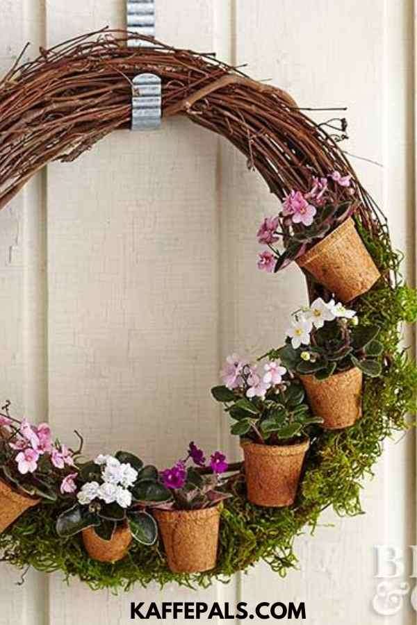 Moss - & - Floral - Wreath - For - Your - Front - Door